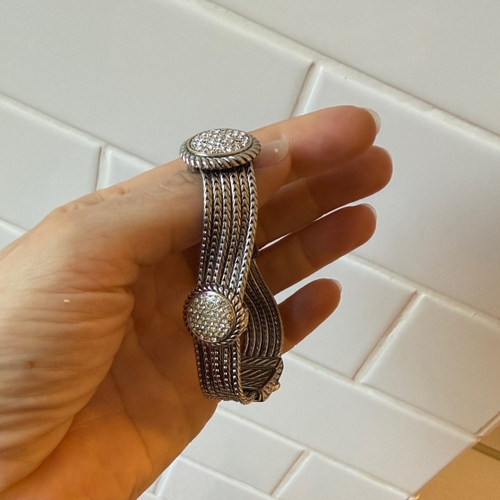 Brighton Silver Bracelet with Crystal Accents